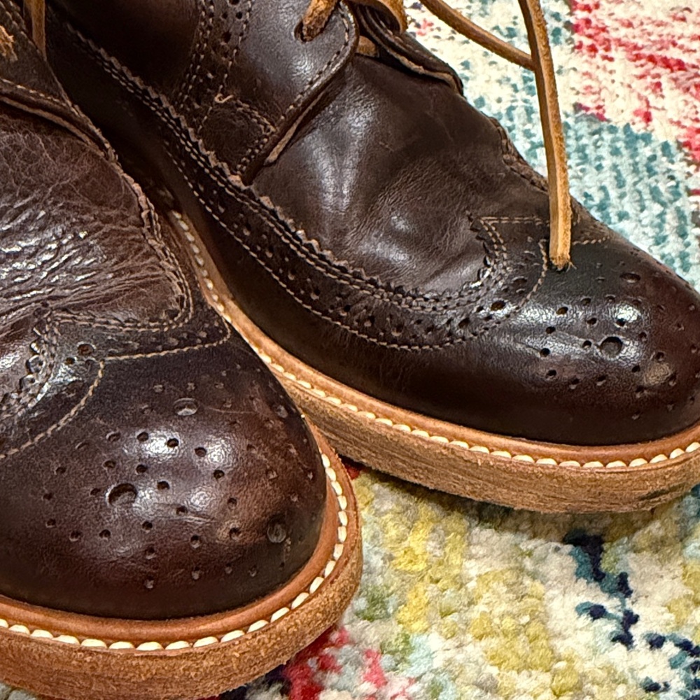 Will Leather Goods Brogue Wingtip Oxford Boots - Picture 9 of 9